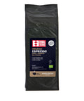 front of Organic Espresso dark roast 1kg coffee bag