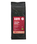 front of Organic Italian Roast coffee 1kg bag