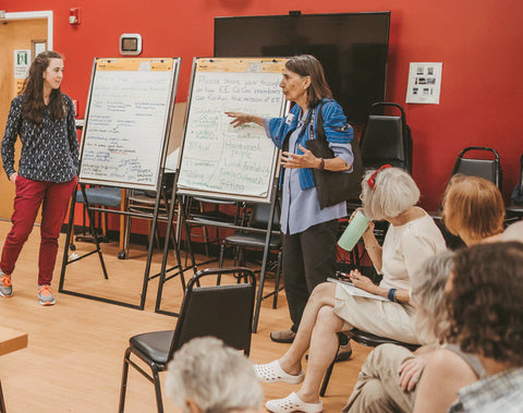 Group of Citizen-Consumers meeting to discuss community actions