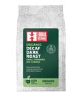 front of Organic Decaf Dark Roast coffee bag