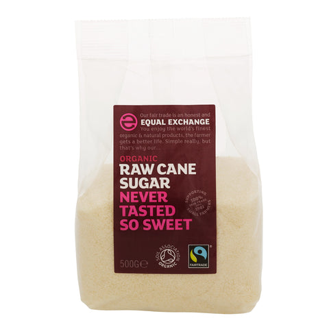 Organic Raw Cane Sugar, 500g bag