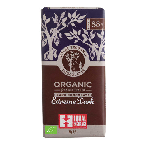 Bar of Equal Exchange Organic Extreme Dark Chocolate 88% cacao